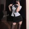 Lencería sexy para hombre uniforme de policía seductor traje caliente pecho pequeño gran pasión pijama que no se quita 9241
