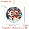 Papai Noel de Natal Dá Boas-Vindas a 2026 Pingente de Acrílico Plano 2D para Carro Mochila Decoração Pendurada Pingente