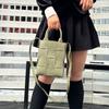 Estritamente selecionado novo carteiro de duas camadas Cowhide Solid Color Tote Woven Bag moda simples all-match portátil ombro Crossbody Bag