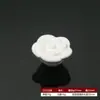 Puxador de Cerâmica para Móveis Gaveta de Armário Buraco Único Moderno Simples Pastoral Preto e Branco Estilo Europeu Buraco Único Redondo Puxador de Flor Rosa