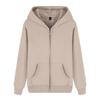 Estilo Nuevo Otoño e Invierno 340g Algodón Puro Sin Felpa Súper Suave Sudadera con Capucha y Cremallera Personalizada Logo Chaqueta de Trabajo Venta al por Mayor