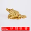 Sapo Dorado Hueco de Color Retro Amarillo con Diamantes Adornos para Mesa de Café de Sala de Estar Sapo Dorado de Moneda Adornos para Escritorio de Oficina