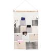 Nordic Home Fabric 12 Bolso Saco Suspenso Livro Controle Remoto Armazenamento Tecido Saco de Armazenamento 0981