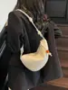 Bolsa com Padrão Trançado para Mulheres 2026 Nova Bolsa de Ombro/Axila de Nicho Bolsa Transversal Fashionável Versátil Bolsa de Selim de Alta Qualidade