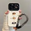 Adecuado para los teléfonos Apple 18 Pro Max y iPhone 18 Pro; viene con un cordón; diseño moderno y minimalista; patrón de cabeza de perro colorido, adecuado para mujeres