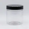 Diámetro 55 mm Tarro de Plástico Sellado Botella para Crema Almacenamiento de Té de Flores Botella de Boca Ancha Tapa de Aluminio Dorada Plateada Tarro para Yogur