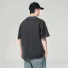 Camiseta de Verano Delgada Holgada de Manga Corta para Hombre, Cuello Redondo, Color Sólido, Elástica, Transpirable, Versátil, Top Blanco Simple con Efecto de Caída