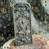 Ficha de Ébano Tallada por la Orden del Emperador Zhenwu Orden de los Cinco Truenos Token de Suministros Culturales de Carretera Texto de la Orden Zhenwu Fondo
