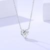 Damila plata de ley 925 para mujer en línea rojo ins estilo coreano todo partido amor diamante único en forma de corazón circonita collar venta al por mayor de fábrica