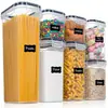 Contenedor Crisper de Material PP Spot Transfronterizo Tarro Sellado Refrigerador Cocina Tarro para Alimentos Tarro para Almacenamiento de Granos Almacenamiento de Snacks