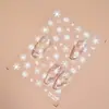 Redanco5D Embutido Popular Adesivos para Nail Art Natal Gelo Cristal Floco de Neve Estéreo Adesivos para Unhas He1336