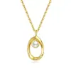 Pulseira Fita de Möbius para Mulheres, Prata de Lei S925, Design de Nicho Estilo Ins, Joia de Pulseira com Pérolas, Presente para Namorada