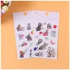 Adesivos Divertidos Estéreo Flutuantes de Desenho Animado Adesivos Impermeáveis DIY para Crianças Adesivos de Cola em Relevo Estéreo 3D Fofos