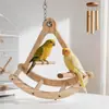 Brinquedo de balanço navio pirata de papagaio transfronteiriço, brinquedo de papagaio, roda de corrida giratória para gaiola de pássaro, suprimentos de brincar e escalar para alívio do tédio