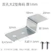 Suporte de canto em forma de Z, peça de conexão em forma de 1, suporte de prateleira, peça de fixação trapezoidal de ângulo reto multiângulo para móveis, grampo de fixação para painel traseiro de porta-retrato