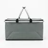 Amazon Bolsa de Mano para Camping Tela Oxford Cesta Aislada Papel de Aluminio Espesado Plegable Cesta de Picnic para Camping bolsa térmica