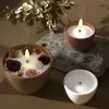 Pote de Armazenamento em Formato de Cone de Papoula Vaso de Flores Molde de Silicone DIY Copo para Vela de Aromaterapia Molde de Gesso