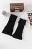 Calcetines Populares de Color Sólido Transfronterizos Versátiles de Punto Cálidos Combinables Jk, Calcetines para Mujer
