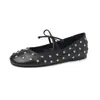 Zapatos planos elegantes de moda, 1 cm, de dama, suela suave, modelo nuevo de verano 2026, punta redonda, sin cordones, poco profundos, de piel