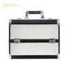 Caja de Herramientas Multicapa, Caja Portátil de Aleación de Aluminio de Doble Apertura de Gama Alta para Maquillaje, Arte de Uñas, Bordado, Belleza y Salón de Peluquería Caja de Almacenamiento de Viaje