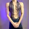 Lóbulo Lencería Sexy Nuevo Encaje Ajustado Body ajustado Ropa de dormir sexy Transparente Hueco Ajustado para Hombre Body Completo Venta al por Mayor