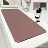 Tapete de Mesa de Escritório Grande Couro Borracha Mouse Pad para E-sports Tapete de Mesa para Casa Luxo Leve Sensação Avançada Tapete para Escrita de Estudante