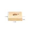 Luz de Noche Táctil de Madera DIY Base Acrílica Luminosa Luz de Noche de Madera de Caucho Base Luminosa LED Modelo de Carga