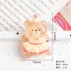 Accesorios para Joyería DIY Resina Dibujos Animados Animal Lindo Conejo Pegamento Crema Imanes para Refrigerador Pinzas para el Cabello Charms para Zuecos Decoración