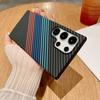 Funda de teléfono con patrón de fibra de carbono magnética integrada adecuada para Samsung S26Ultra, Funda protectora Note20U A57 Kevlar
