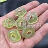 Pingente de Fechadura Nuvem Auspiciosa de Calcedônia Gelo Branco Natural Ágata Azul Cavalo Fivela de Segurança Material Gato Deitado Borboleta de Jade Colar
