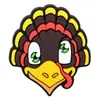 Clip para bolígrafo de PVC de pavo de dibujos animados del Día de Acción de Gracias transfronterizo, clip decorativo DIY para lápiz de hoja de arce de otoño, piña, pajilla