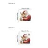 Pegatinas de Pared con Ambiente de Santa Claus y Reno Transfronterizo para Dormitorio Sala de Estar Fondo de Entrada PVC Autoadhesivo Extraíble
