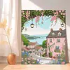 Casa de Flores junto al Mar Pintura al Óleo Digital DIY 2026 Nueva Pintura Acrílica Relleno Manual para Colorear Pintura Decorativa Sanadora
