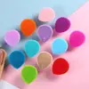 Coleção de escovas de silicone para lavar o rosto, escova de limpeza facial de cerdas macias, escova de limpeza facial portátil, escova de massagem para maquiagem, escova para xampu de bebê