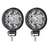 Luz de Trabajo LED Automotriz Transfronteriza 9 LEDs 27W Redonda 4 pulgadas Luz de Conducción Camión Vehículo Agrícola Iluminación Luz Excluyendo Impuestos