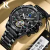 Popular Reloj Mecánico Hueco Totalmente Automático de Gama Alta para Hombre Resistente al Agua Reloj para Hombre Marca Famosa Reloj para Hombre Mecánico de Una Pieza Envío Directo