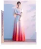 Vestido de Performance para Coro Feminino, Vestido Longo para Apresentações Estudantis, Apresentação, Competições de Recitação, Figurinos de Palco, Vestidos de Noite para Adultos e Idosos