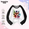 Poppy's Playtime Capítulo 3 Ropa Sudadera de Manga Larga para Niños Primavera y Otoño Animalito Sonriente Estampado de Gato Dormido