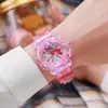 Reloj para niños Luminoso Anime Dibujos Animados Pony Muñeca Puntero Reloj de Cuarzo Estudiante Deportivo Electrónico para Hombre y Mujer
