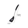 Juego de Utensilios de Cocina con Mango de Silicona Colador Espátula para Freír Cuchara para Sopa Espátula para Freír Utensilios de Cocina para el Hogar Espátula Cuchara para Cocinar Juego de 6 Piezas