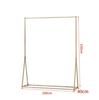 Tienda de Ropa de Lujo Ligero de Celebridad de Internet Estante de Exhibición Colgador Estante de Exhibición Dorado Estante de Piso a Piso Estante para Tienda de Ropa de Mujer