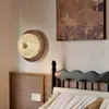 Lámpara de pasillo vintage de madera de nogal negro estilo francés, lámpara de pared de fondo retro para sala de estar, estudio, dormitorio, lámpara de techo estilo americano