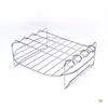 Estante para Freidora de Aire Vertical Acero Inoxidable 430 Estante para Cocinar al Vapor Estante Redondo para Barbacoa Estante para Asar Carne Estante para Tostar Pan