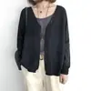 Cárdigan de punto de celebridad de internet para mujer, suéter interior, prenda exterior corta, primavera y otoño 2024, nuevo top corto popular para mujer