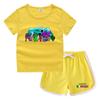 Camiseta de cuello redondo para niños de verano 2023, pantalones cortos, camisa informal coreana, camiseta interior absorbente de sudor para niños