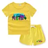 Camiseta de cuello redondo para niños de verano 2023, pantalones cortos, camisa informal coreana, camiseta interior absorbente de sudor para niños