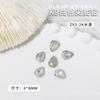Broca para uñas Flash K9 con punta inferior, forma de diamante multicorte, alta calidad, cuadrada, gruesa, con forma de corazón torcido, joyería para uñas blancas al por mayor