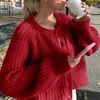 Novedad Otoño/Invierno 2026 Moda Casual Transfronteriza Europea Suéter de Punto Cardigan Color Sólido Manga Larga Cuello Redondo para Mujer