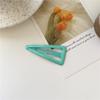 Pinza para el cabello triangular de color personalizada linda estilo coreano, clip para flequillo, clip lateral, ins de celebridad cibernética, pinza para el cabello con temperamento