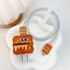 Modelo de Onda Adecuado para Cubierta Protectora de Cabezal de Carga Apple 20W Cubierta de Cabezal de Carga Rápida 18W Clip para Cable Cubierta Protectora para Cable de Datos Hamburguesa